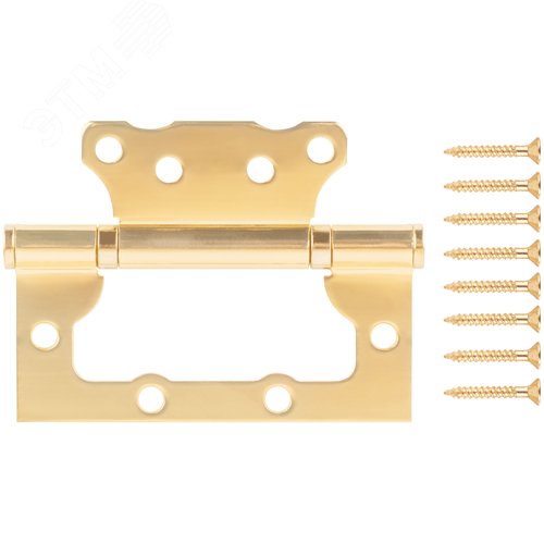 Петля дверная универсальная (без врезки) "Станда  рт" 100х75х2.5 мм латунь (2ВВ - ВР) - фото 1