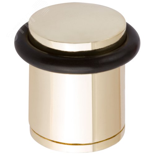 Изображение товара Ограничитель дверной малый с резиновой вставкой (Аллюр 588А-2) золото (шт)