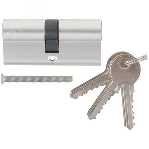 Изображение товара Цилиндровый механизм ''Фабрика замков'' 70 мм, ключ-ключ, хром (шт)