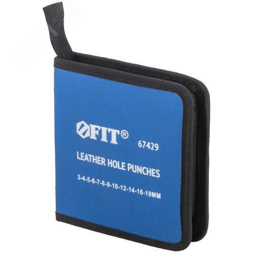 Пробойники для кожи, набор 12 шт. (отверстия 3-4-5-6-7-8-9-10-12-14-16-19 мм ) - фото 4