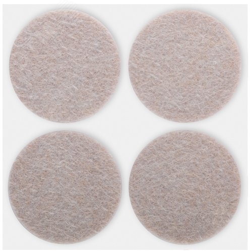 Изображение товара Подкладки для мебели самоклеющиеся круглые 34 мм, 4 шт., войлок (шт)