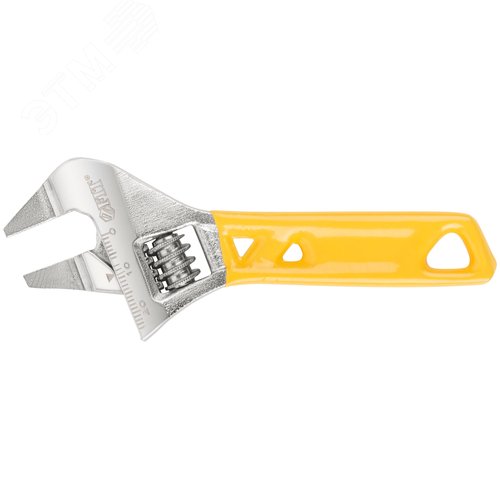 Изображение товара "Ключ разводной ""Ультра"", CrV, укороченный, обточен. узкие губки, шкала, экстра увелич.захват 120 мм ( 24 мм )" (шт)