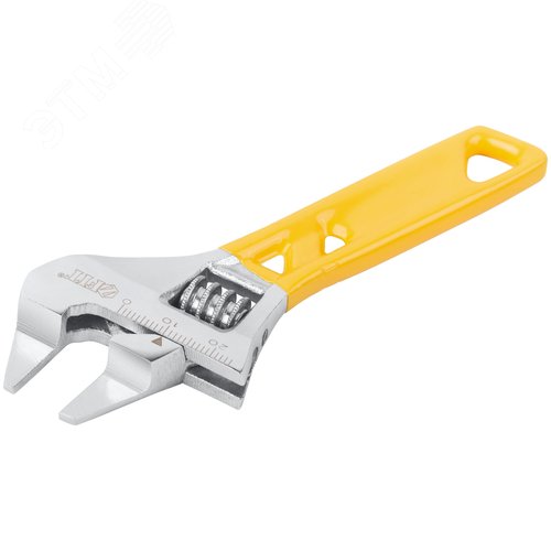 "Ключ разводной ""Ультра"", CrV, укороченный, обточен. узкие губки, шкала, экстра увелич.захват 120 мм ( 24 мм )" - фото 2