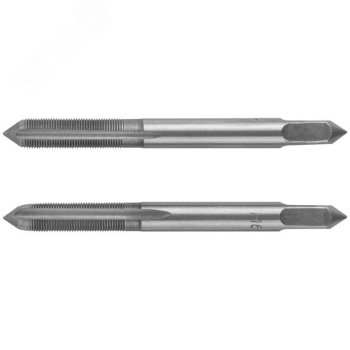 Метчики метрические, легированная сталь, набор 2 шт.  М6х0,5 мм - фото 1