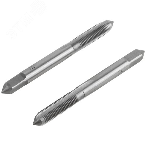 Метчики метрические, легированная сталь, набор 2 шт.  М6х0,75 мм - фото 2