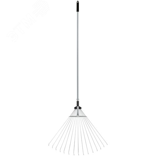 Изображение товара Грабли веерные регулируемые телескопические, 15 зубьев, 180-630 мм, длина 1200-1540 мм (шт)