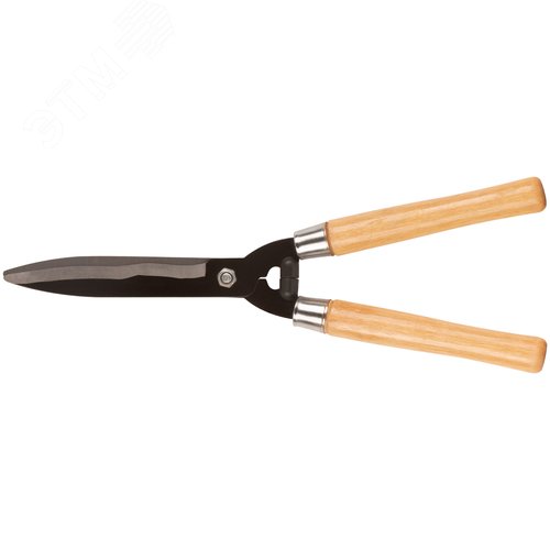 Изображение товара Кусторез, волнистые лезвия с черненым покрытием, деревянные ручки 500 мм (шт)