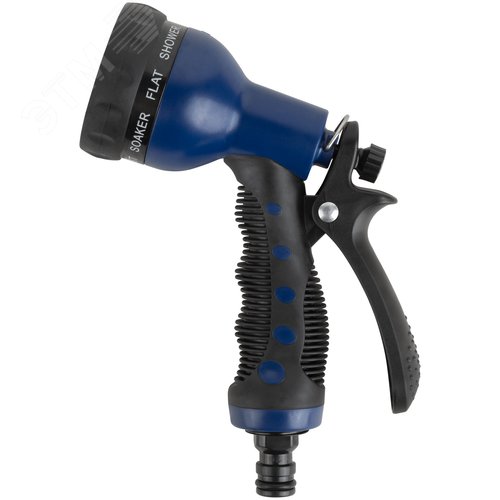 Изображение товара Пистолет для полива, 8 режимов, синий 200 мм (шт)