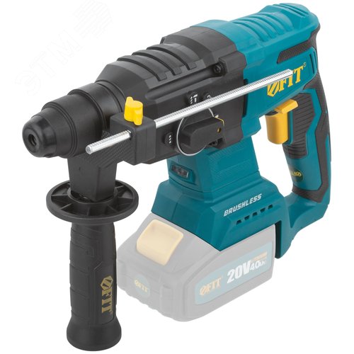 Изображение товара Перфоратор монтажный аккумуляторный 20 В, 0-1150 об/мин, 0-5200 уд/мин, 3 Дж, 3 режима, SDS-PLUS, бесщеточный, реверс, резиновая накладка, коробка (шт)