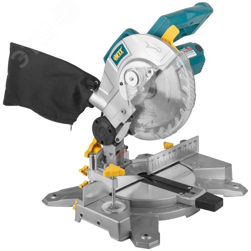 Изображение товара Пила торцовочная 1400 Вт, 4500 об/мин, 210/30 мм, 6,5 кг, резиновая накладка, б/с щеток, блок шпинд., коробка (шт)