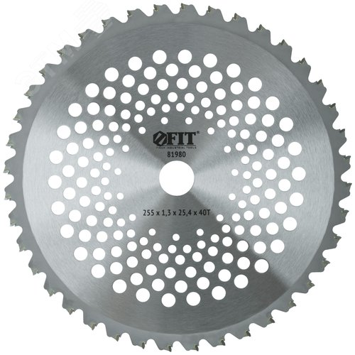 Изображение товара Диск для триммера, карбидные режущие зубья 255х25.4х40Т (шт)