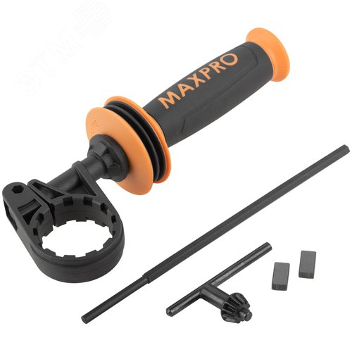 Дрель ударная 710 Вт,0-3000 об/мин,ключевой патрон 1,5-13 мм,2 кг,антивибрационная ручка,резиновые вставки,кор. - фото 4