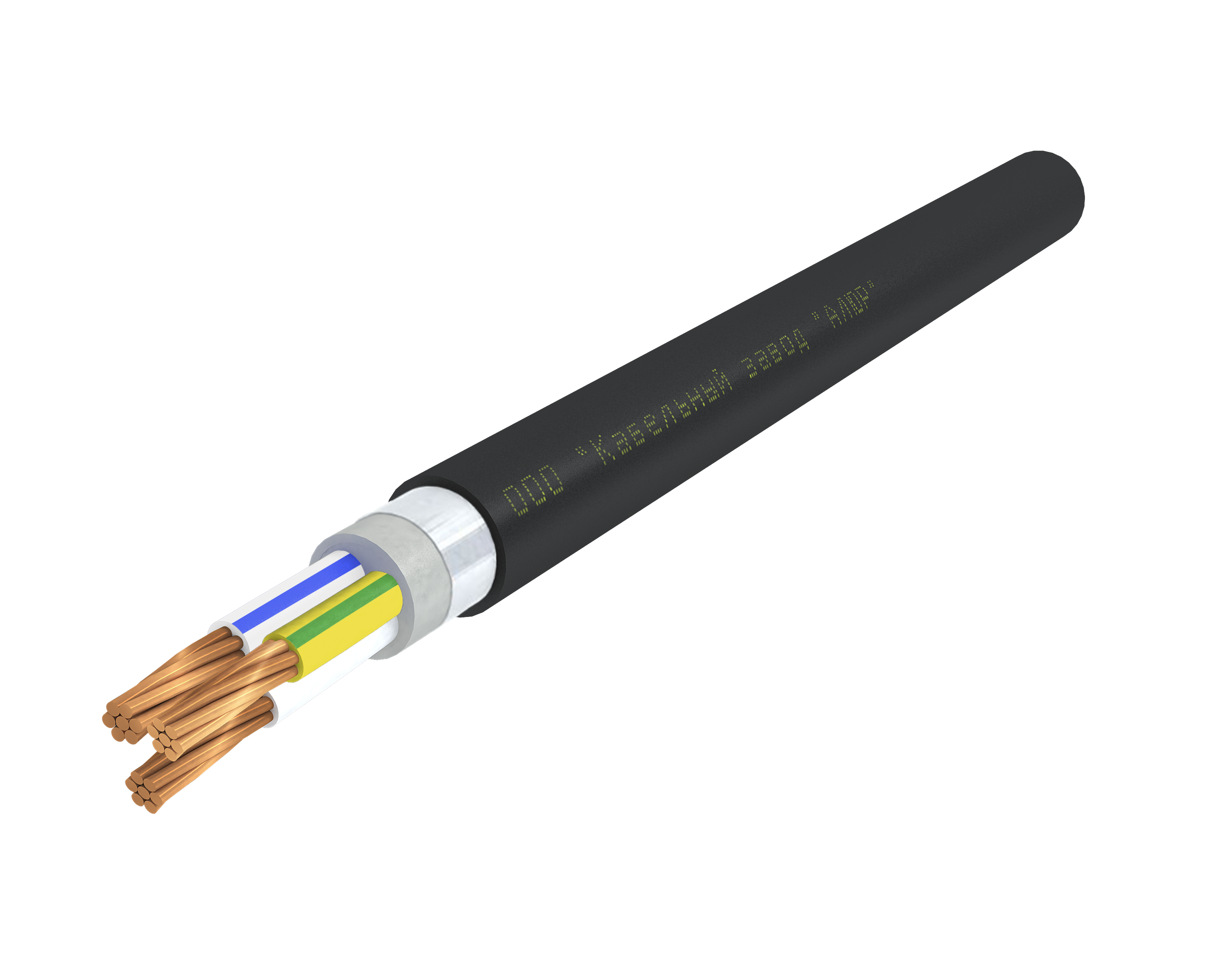 Кабель силовой ВВГЭанг(А)-LS 3х4.0 ок(N.PE)-0.66 Ч. бар