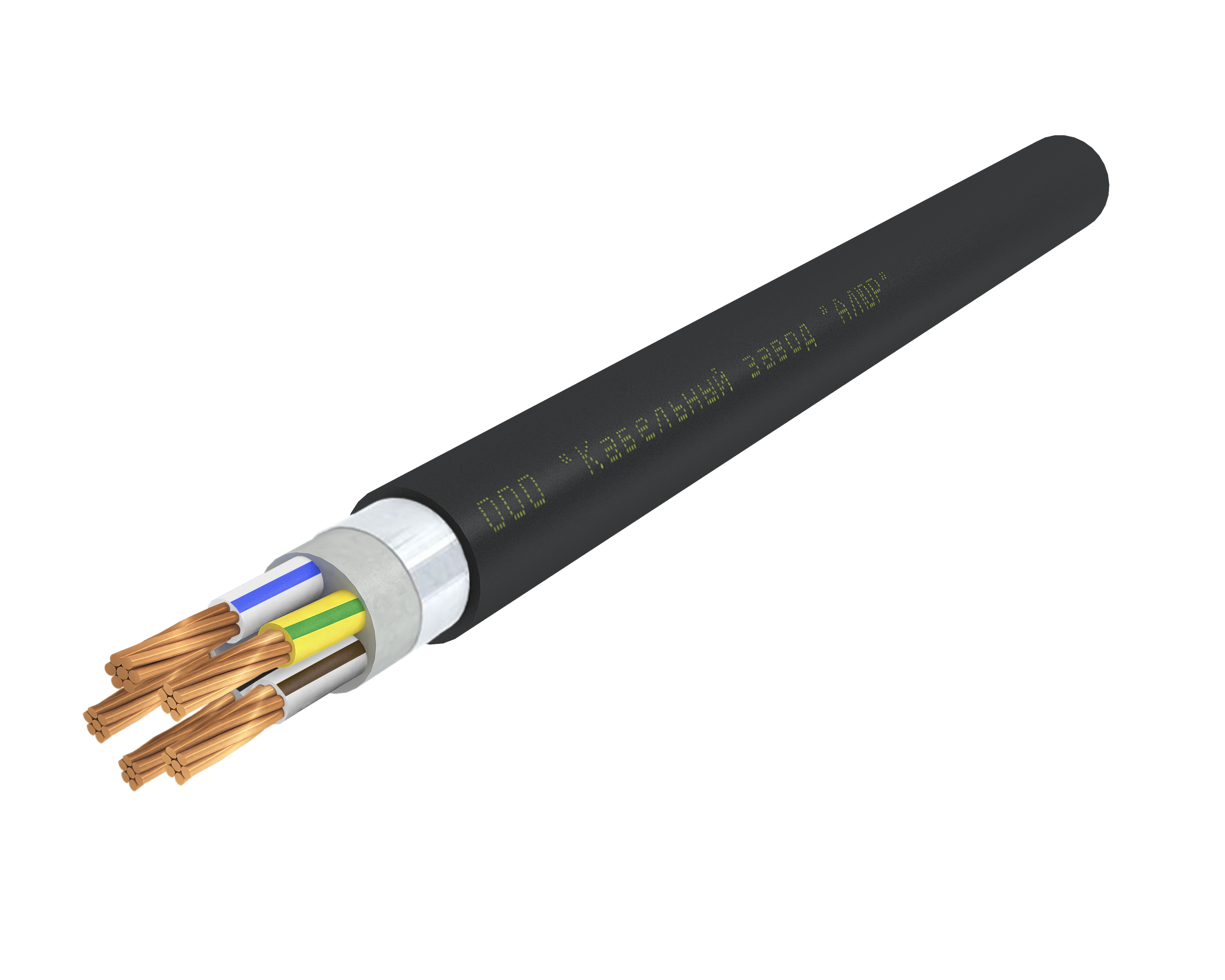 Кабель силовой ВВГЭанг(А)-LS 5х25.0 мк(N.PE)-0.66 Ч. бар