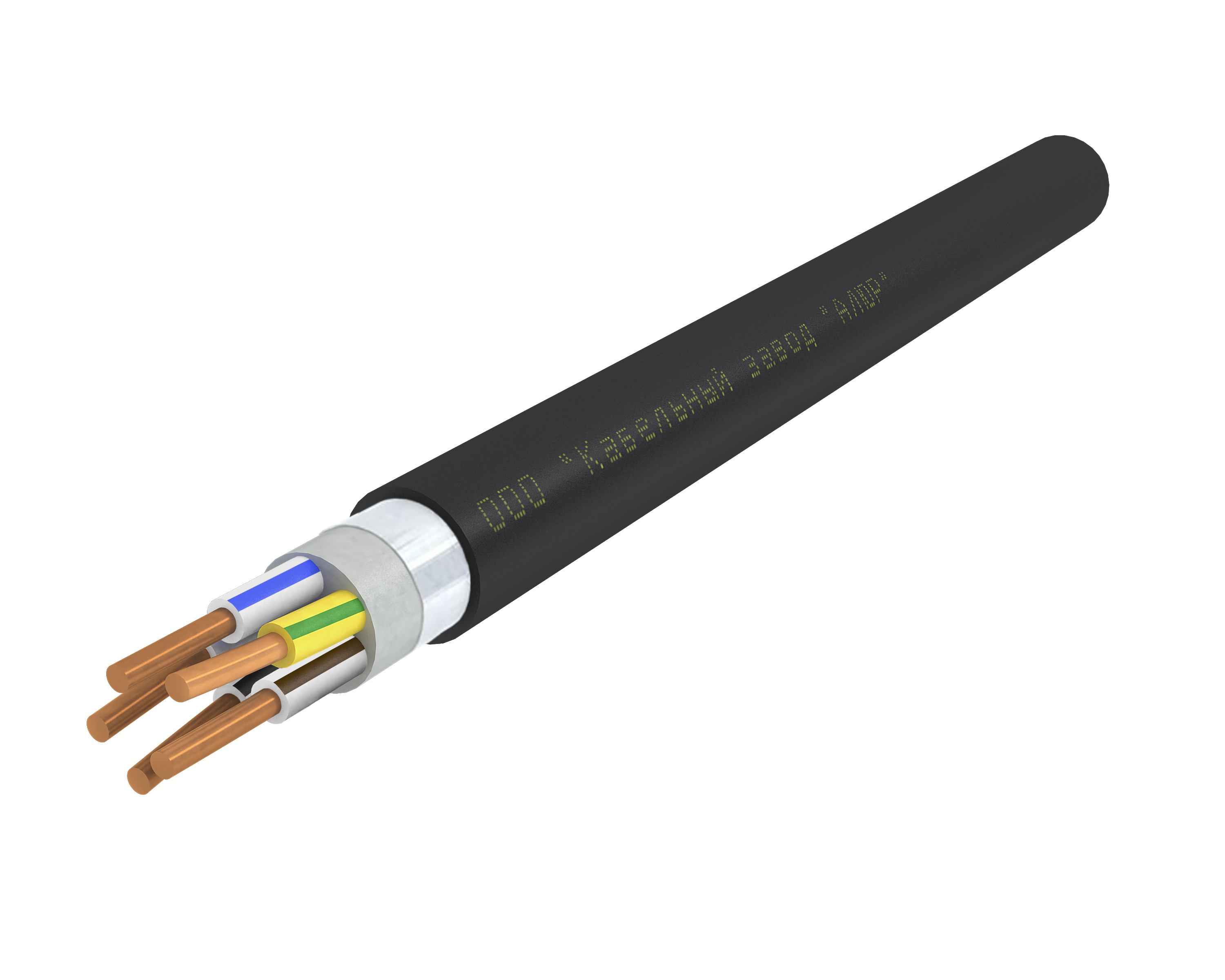 Кабель силовой ВВГЭанг(А)-LS 5х1.5 ок(N.PE)-1 Ч. бар