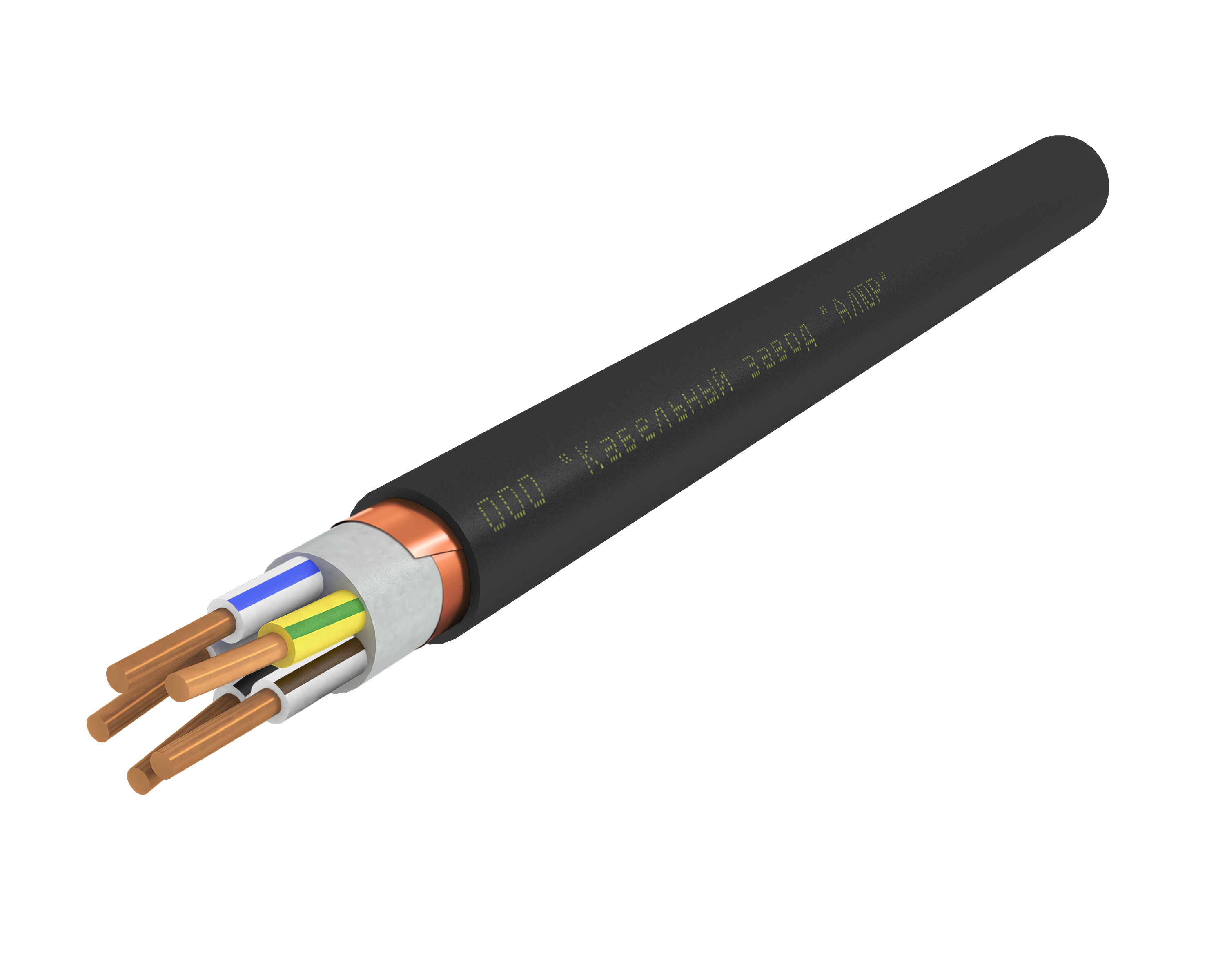 Кабель силовой ВВГЭнг(А)-LS 5х6.0 ок(N.PE)-0.66 Ч. бар