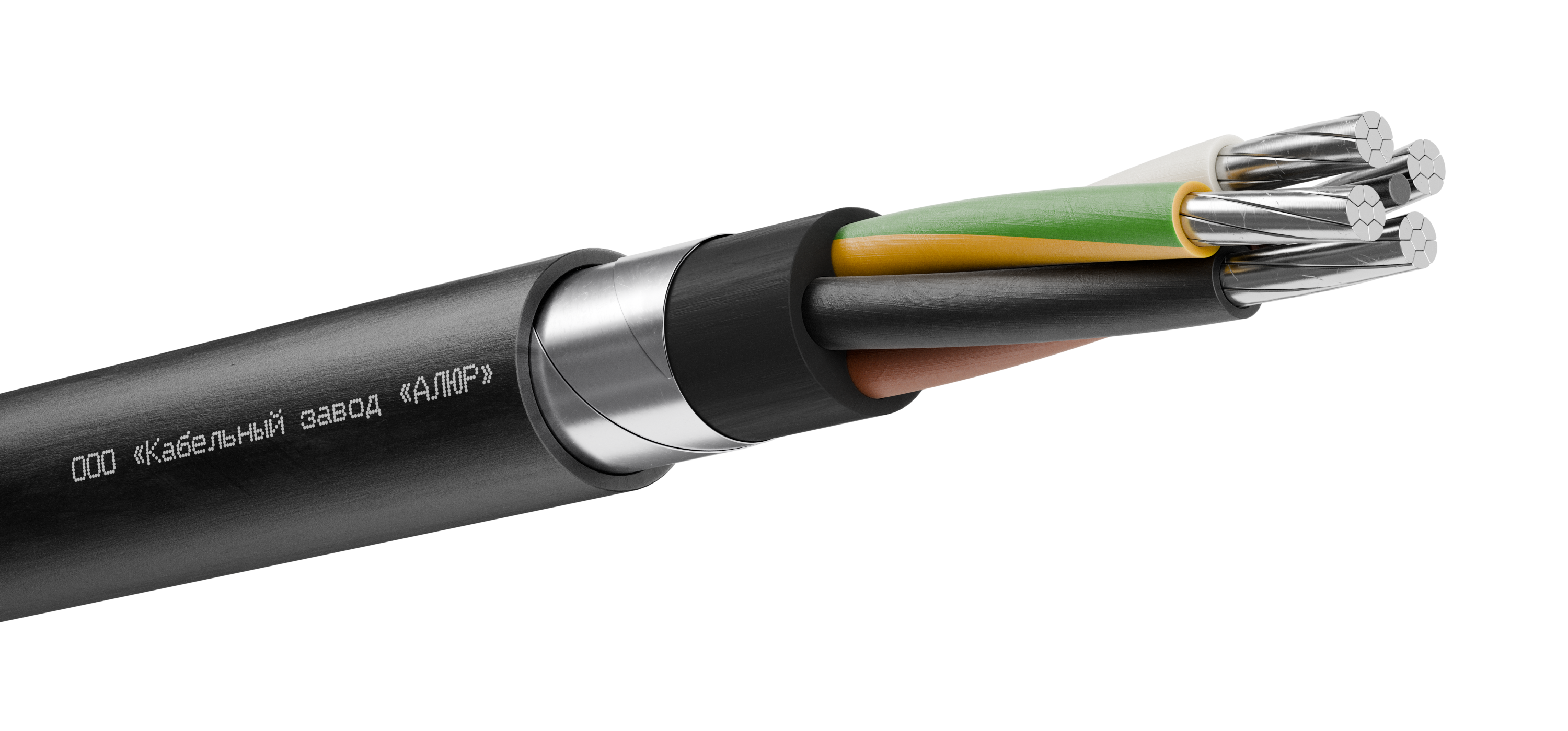 Кабель силовой АВБШв 4х50 (РЕ)-0.66 многопроволочный барабан
