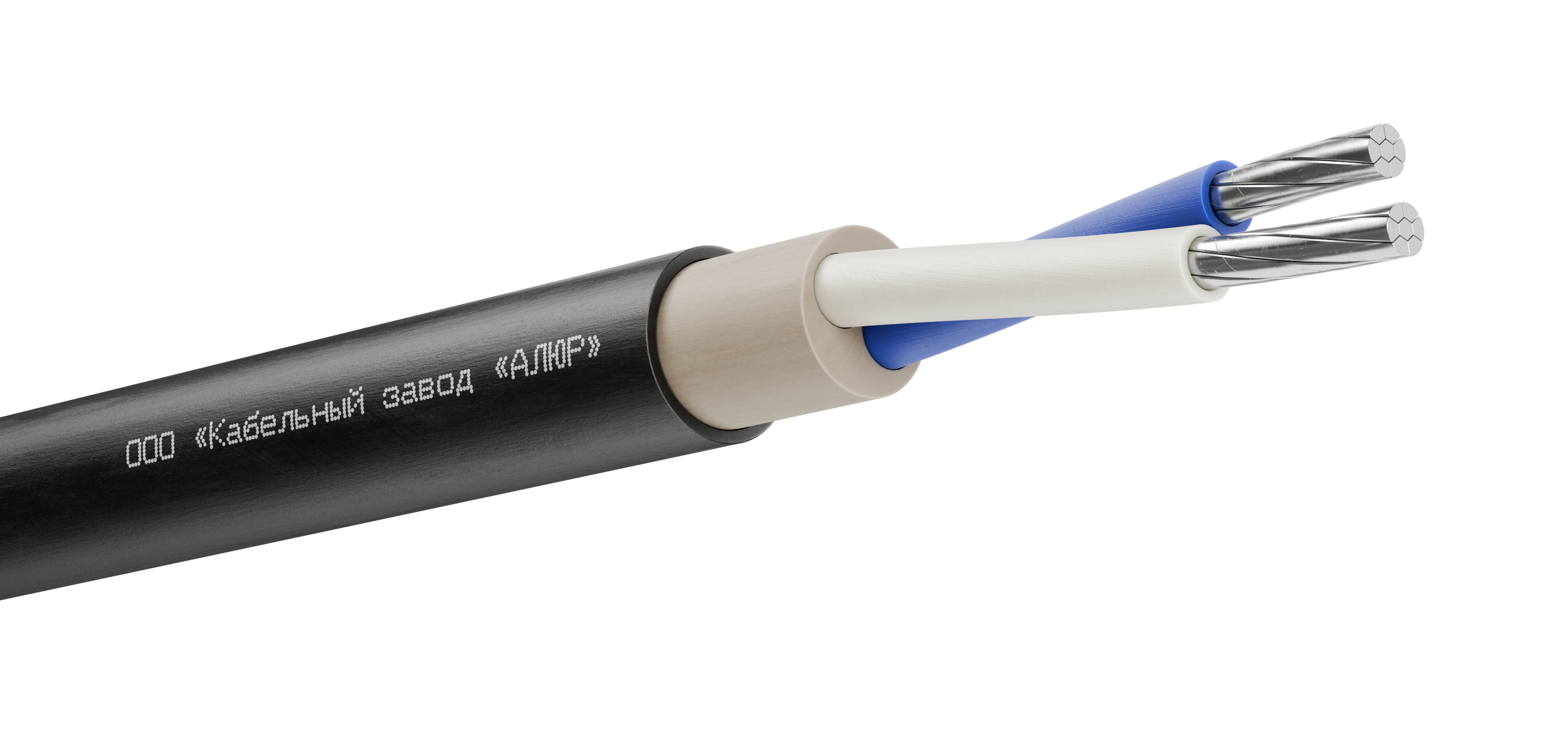 Кабель силовой АВВГ 2х50 (N)-0.66 многопроволочный барабан