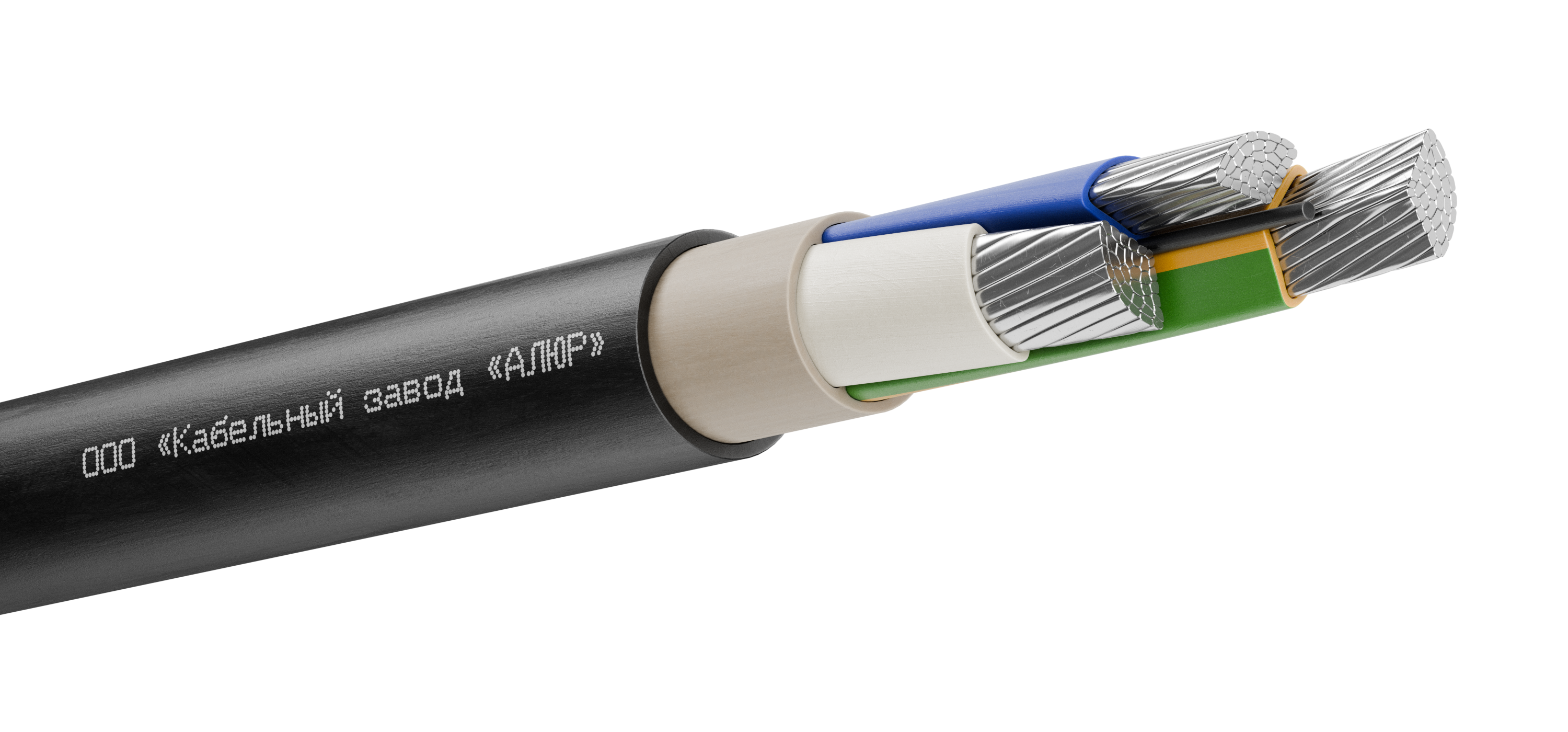 Кабель АВВГнг(А)-LS 3х240.0 мс(N.PE)-1 многопроволочный черный (барабан)