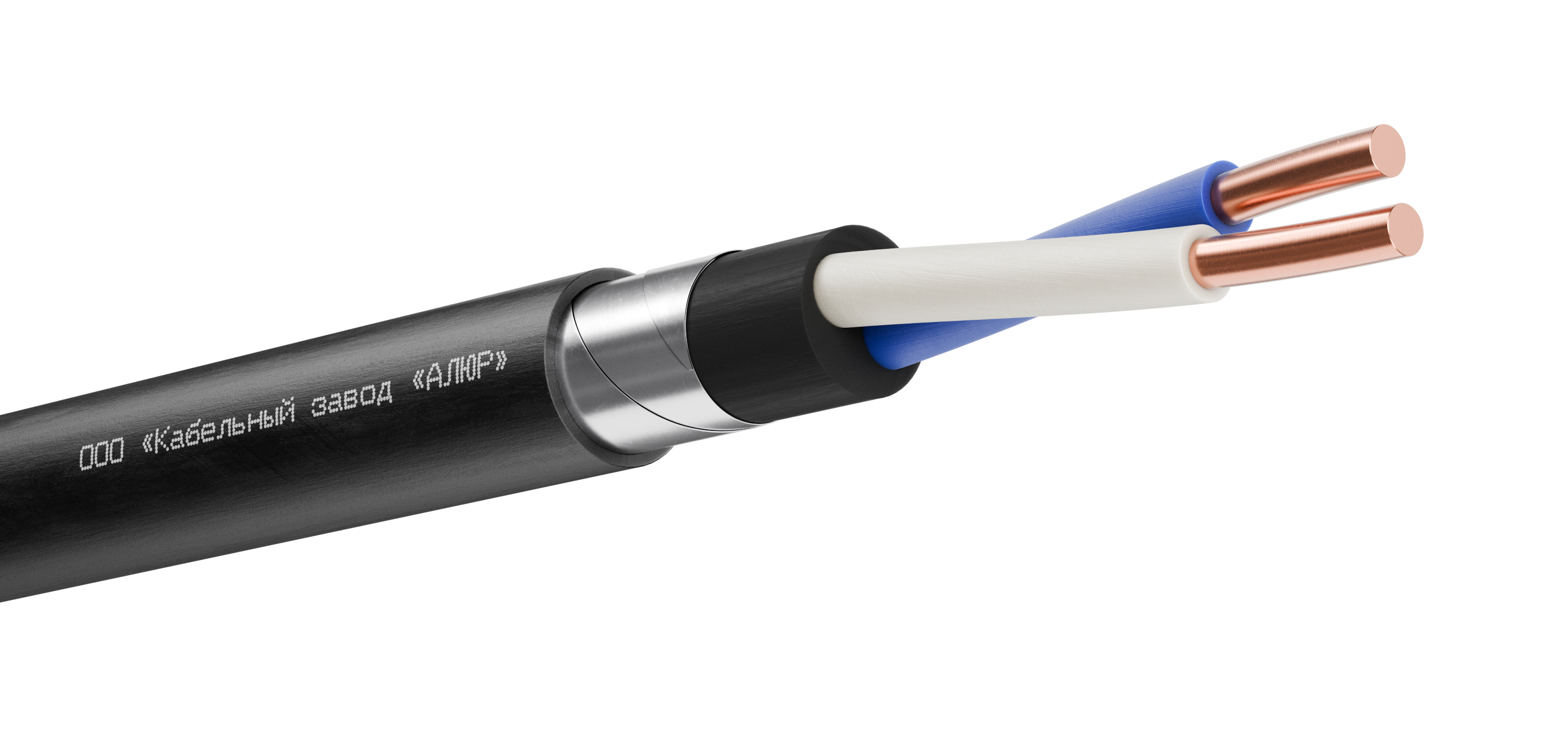 Кабель силовой ВБШвнг(А)-LS 2х10 (N)-0.66 однопроволочный барабан