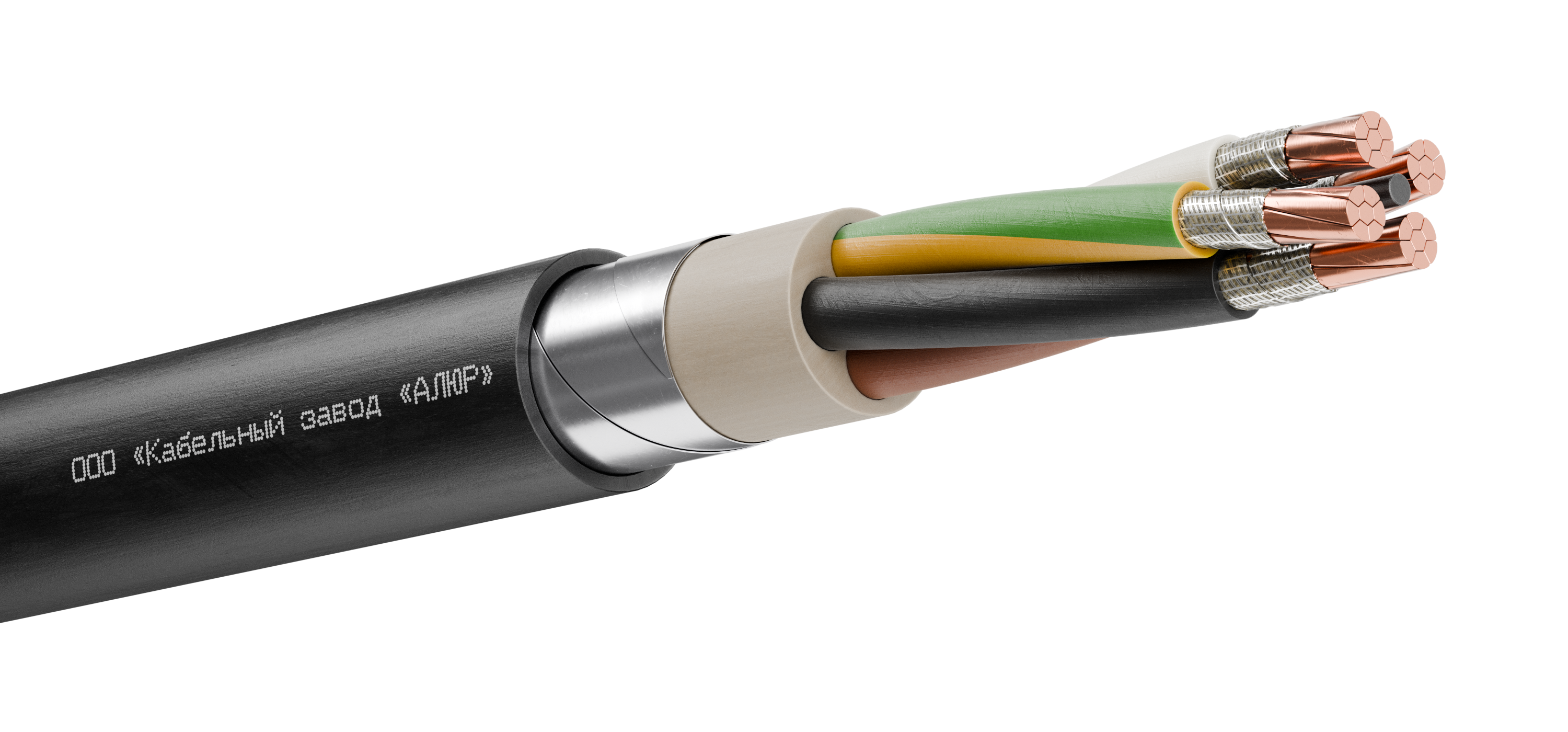 Кабель силовой ВБШвнг(А)-FRLS 4х35.0 мк(РЕ)-0.66 Ч. бар