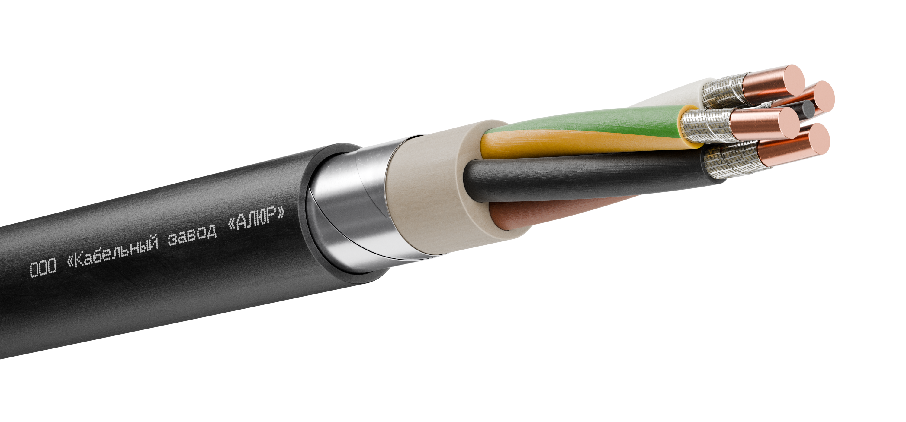 Кабель силовой ВБШвнг(А)-FRLS 4х35.0 ок(РЕ)-0.66 Ч. бар