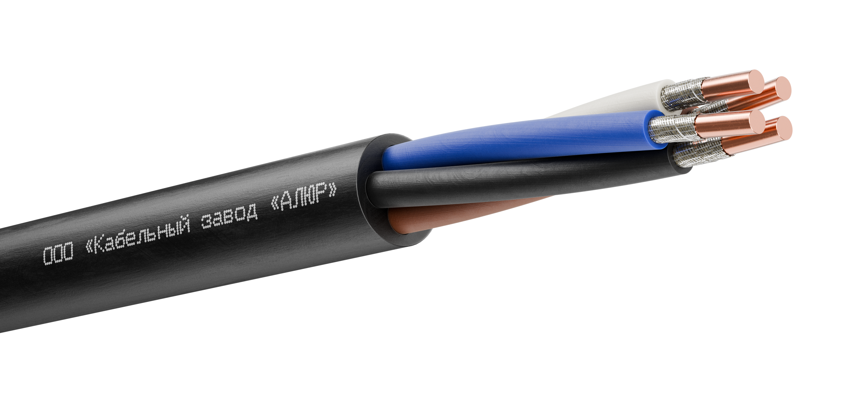 Кабель силовой ВВГнг(А)-FRLS 4х10 (N)-0.66 однопроволочный барабан ТУ завода