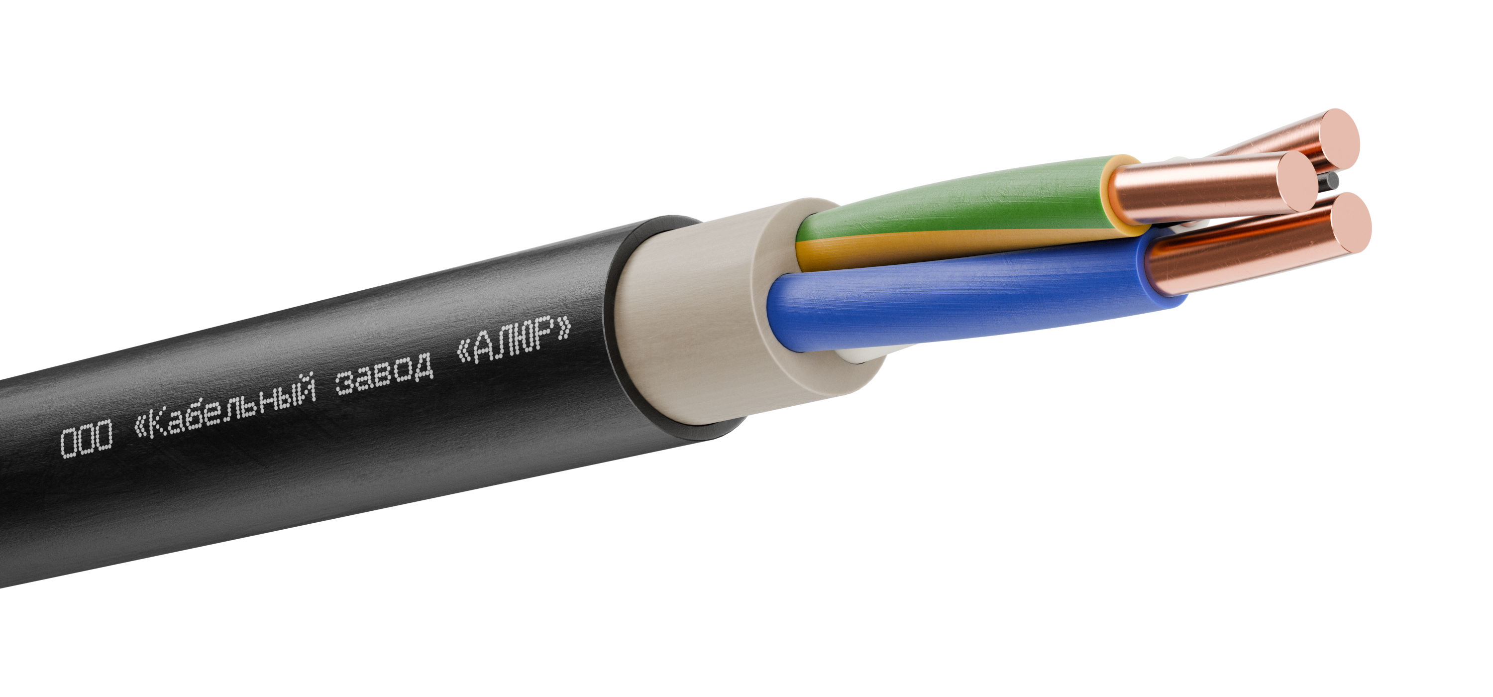 Кабель силовой ВВГнг(А)-LS 3х2.5 ок(N.PE)-0.66 Ч бух (ВНИИКП)