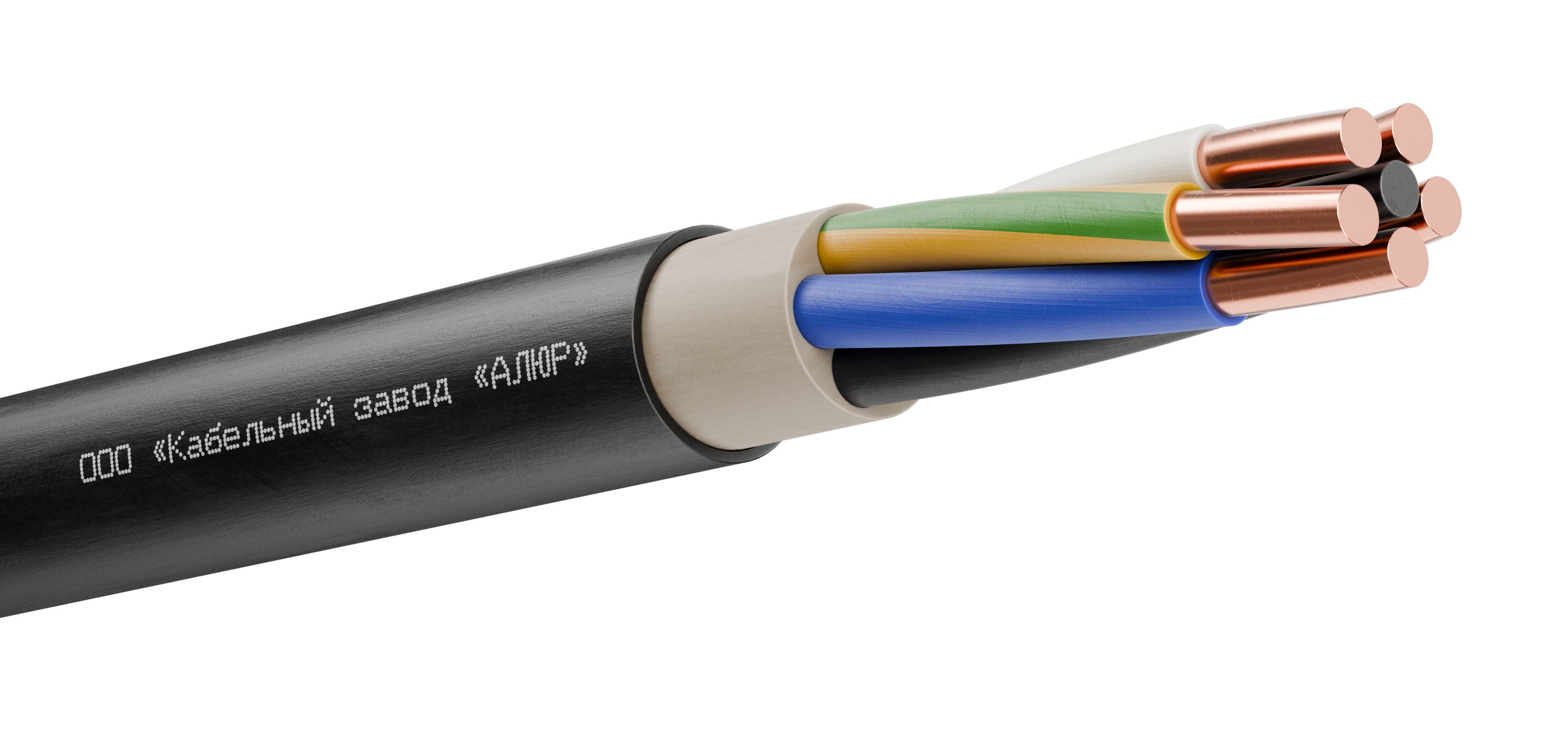 Кабель силовой ВВГнг(А)-LS 5х10 ок(N.PE)-0.66 Ч бар (ВНИИКП)