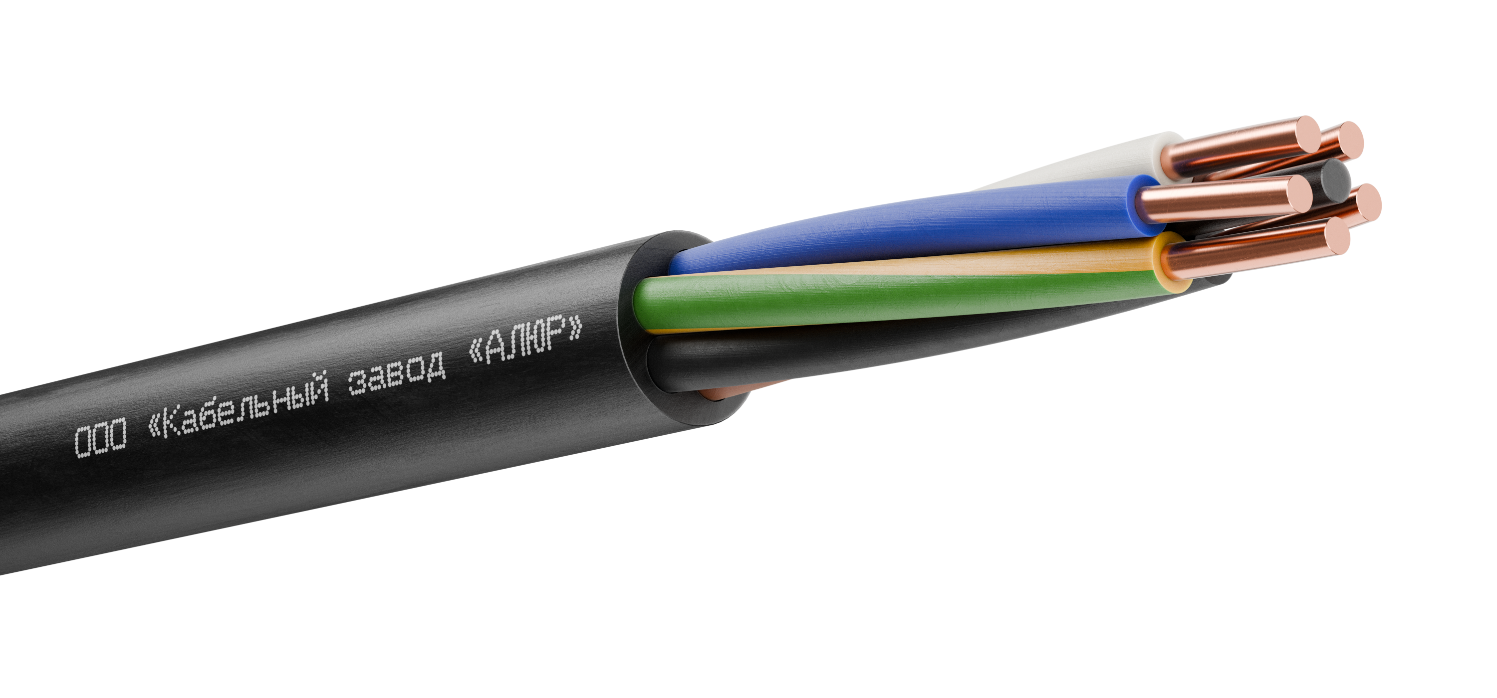 Кабель силовой ВВГнг(А)-LS 5х2.5 (N,PE)-0.660 однопроволочный