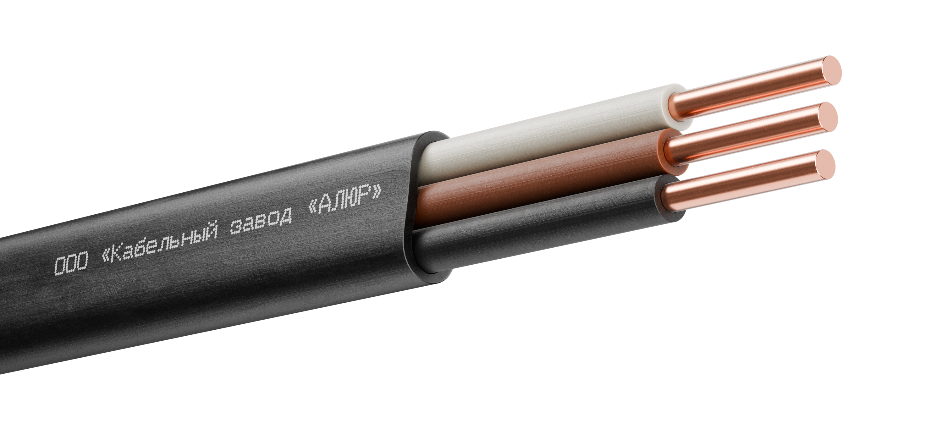 Кабель силовой ППГ-П нг(А)-HF 3х1.5ок-0.66 однопроволочный черный (бухта)