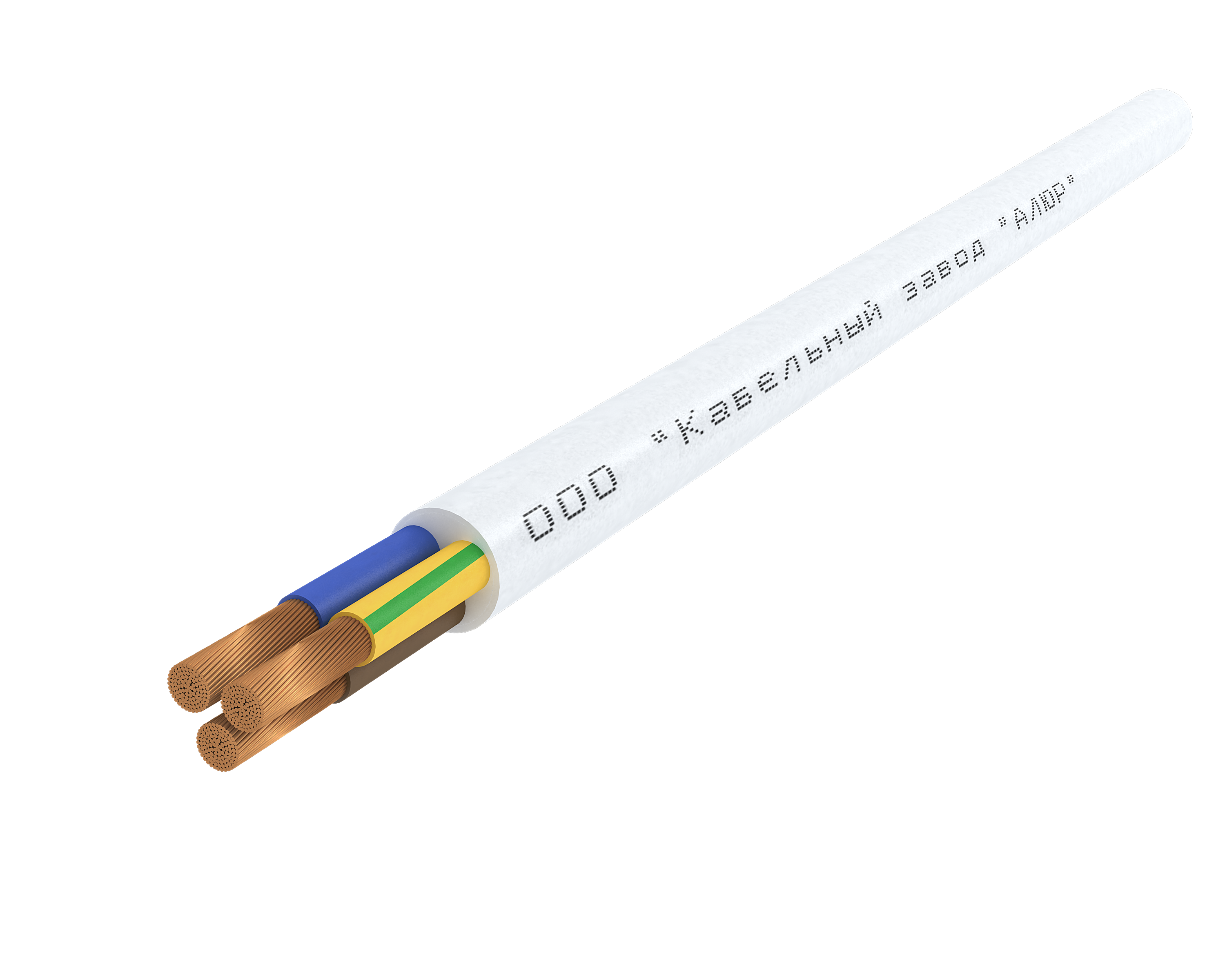 Провод ПВС 3х1,5 (2х1,5+1х1,5)-380/660 (Б. бух)