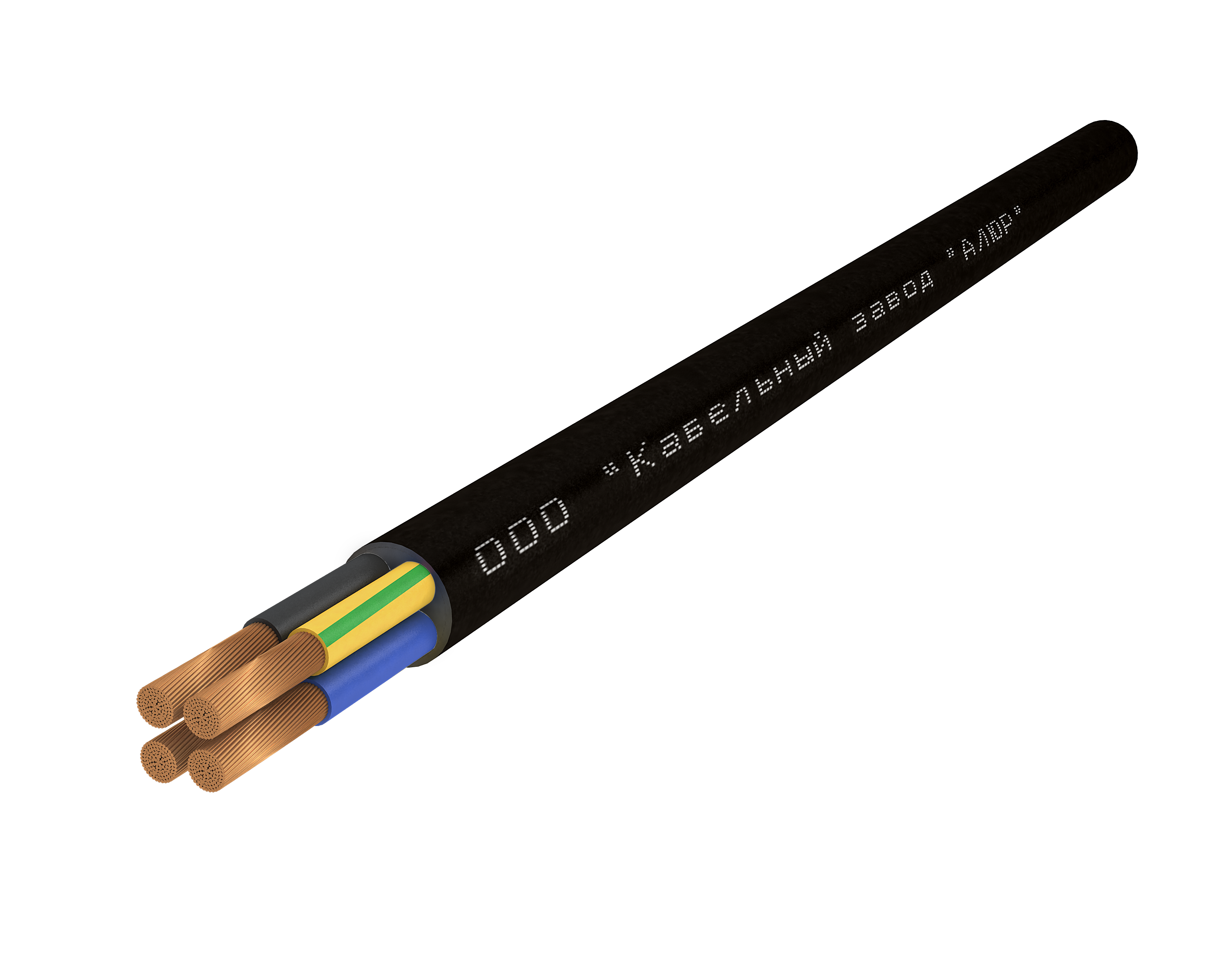 Провод ПВС 3х1.0+1х1.0-380/660 (Ч. бух)