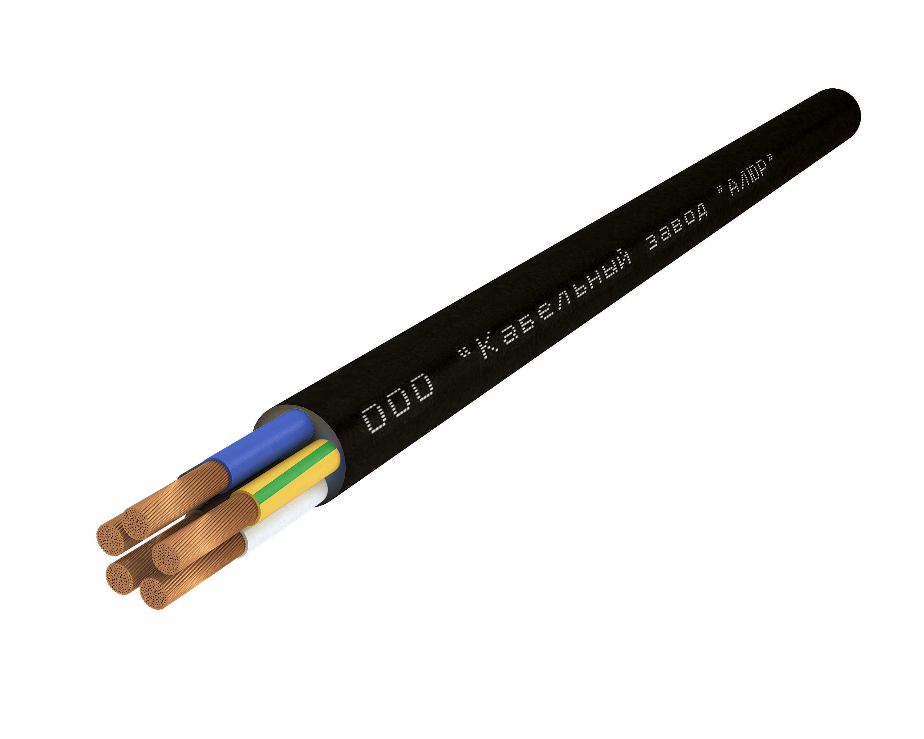 Провод ПВС 4х1.0+1х1.0-380/660 (Ч. бух)
