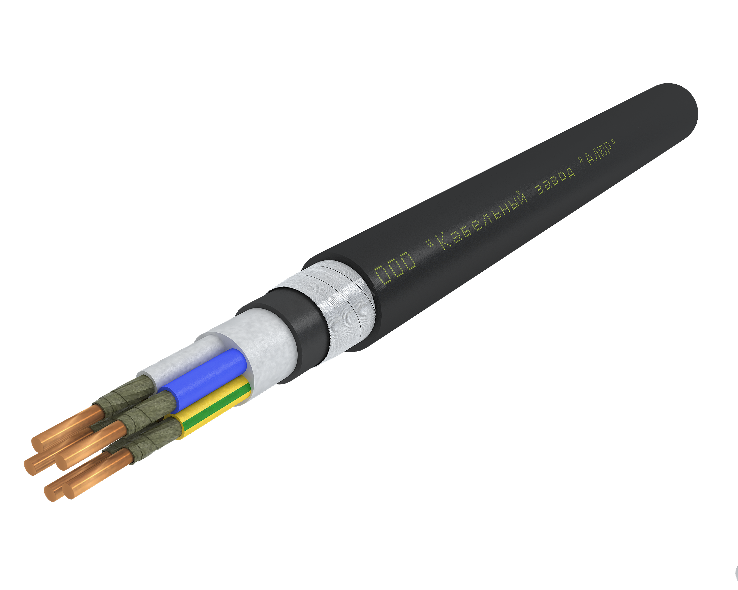 Кабель силовой ВБШвнг(А)-FRLS 5х10.0 ок(N.РЕ)-1 Ч. бар  АЛЮР - превью 2