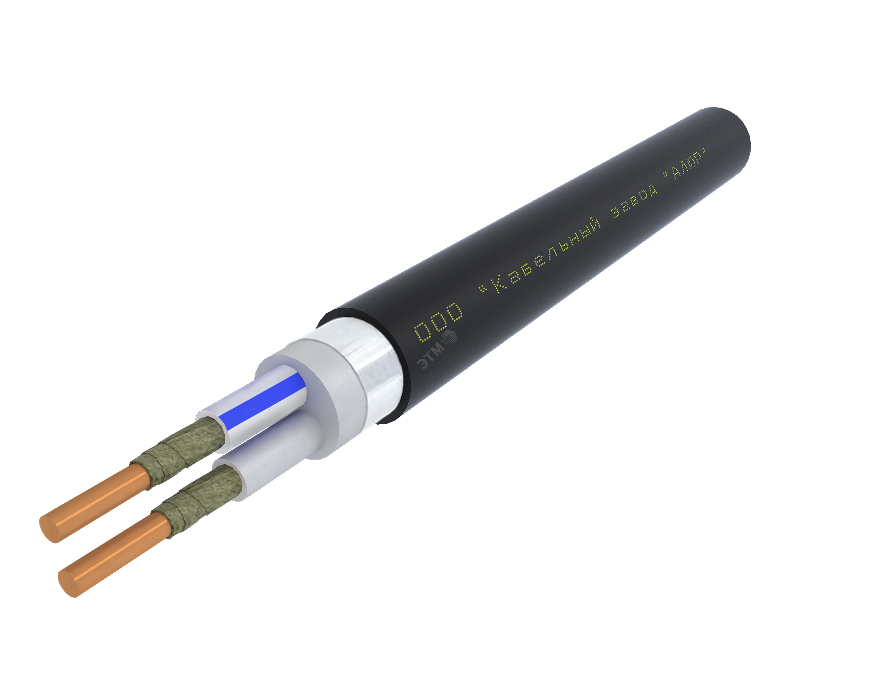 Кабель силовой ВВГЭанг(А)-FRLS 2х1.5 ок(N)-1 Ч. бар