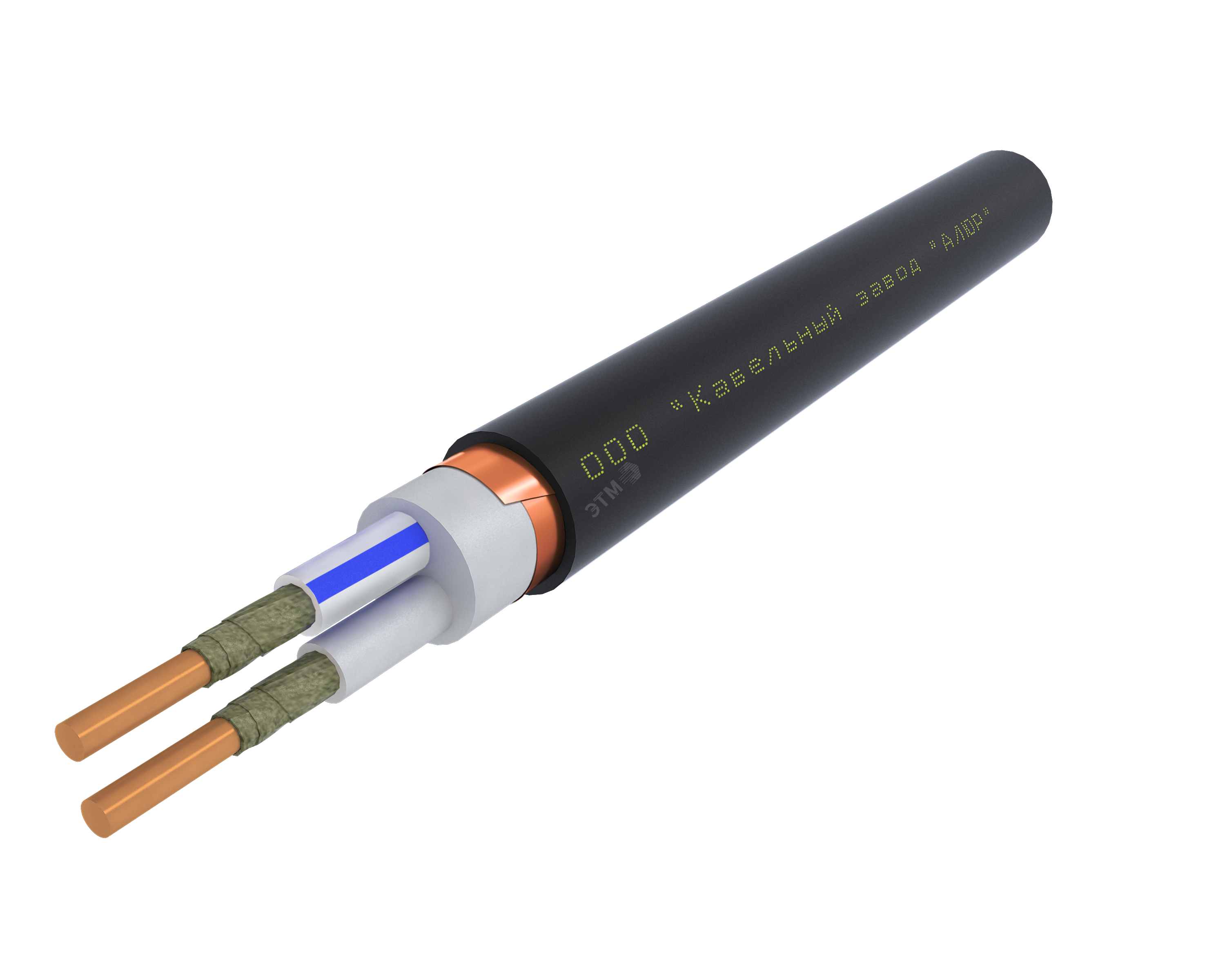 Кабель силовой ВВГЭнг(А)-FRLS 2х4.0 ок(N)-0.66 Ч. бар