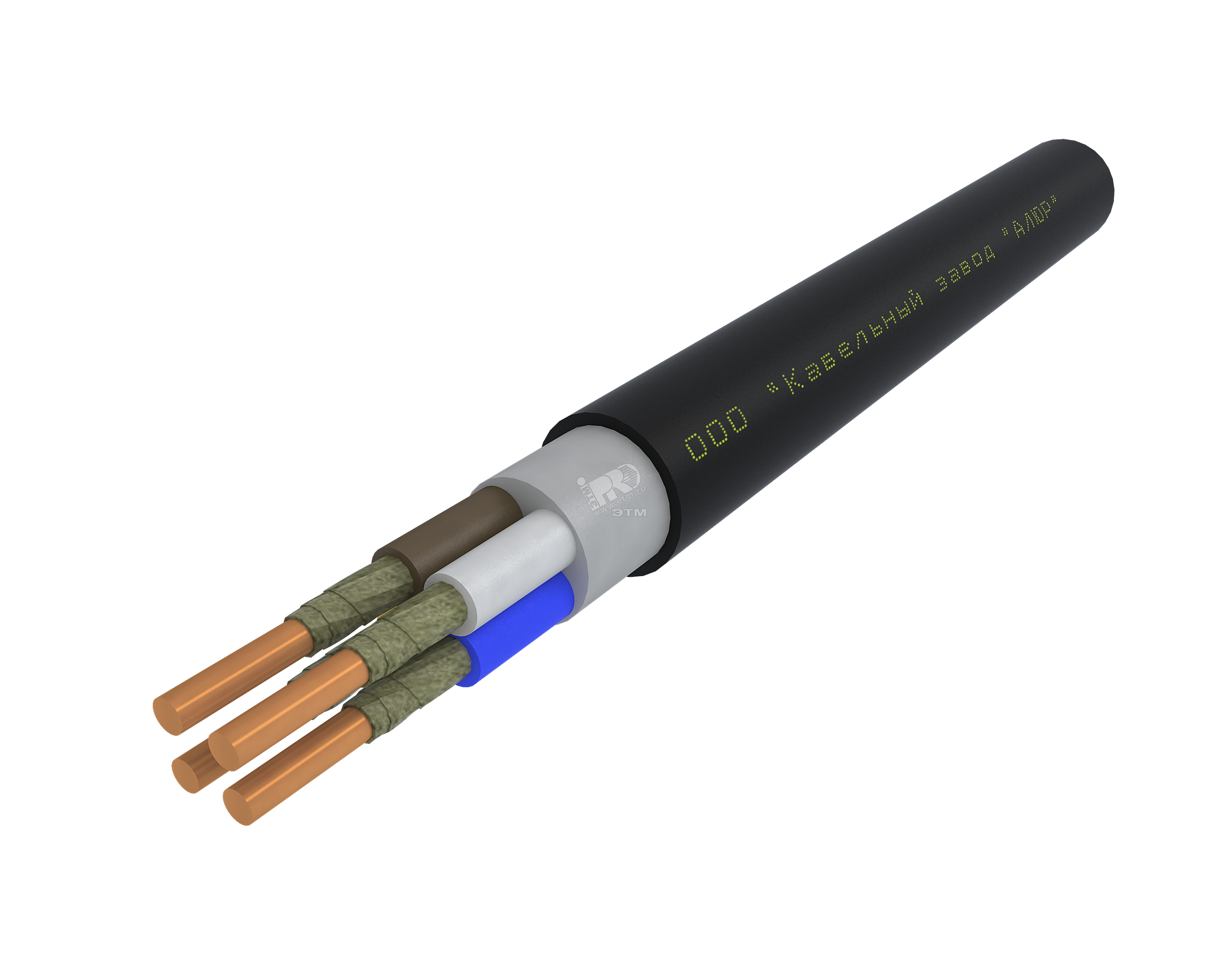 Кабель силовой ВВГнг(А)-FRLS 4х16.0 ок(N)-0.66 Ч. бар  АЛЮР - превью 2