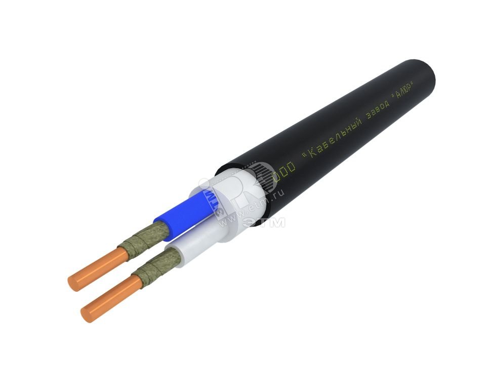 Кабель силовой ВВГнг(А)-FRLSLTx 2х2.5 (N)-0.660 однопроволочный (барабан)