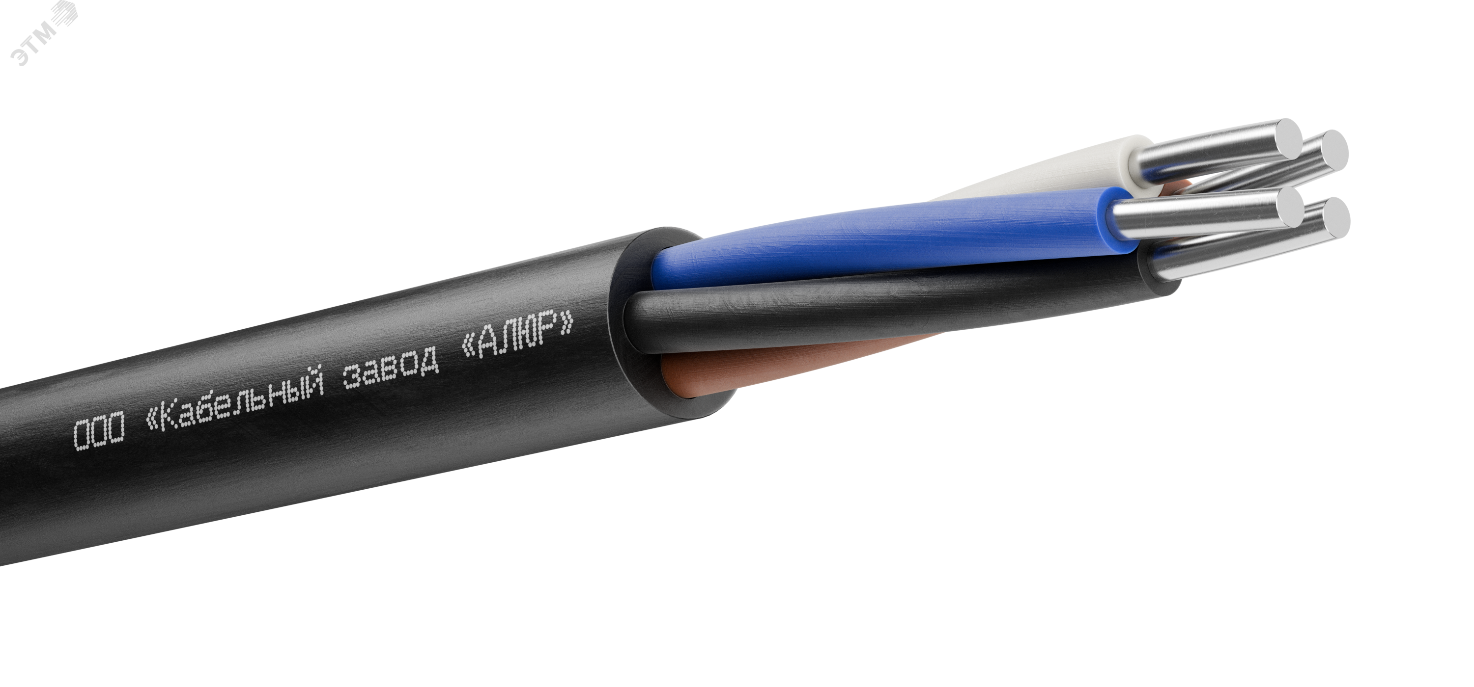 Изображение товара Кабель АВВГнг(А)-LS 4х10,0 мм с изоляцией ПВХ до 660 В для сухих и влажных помещений