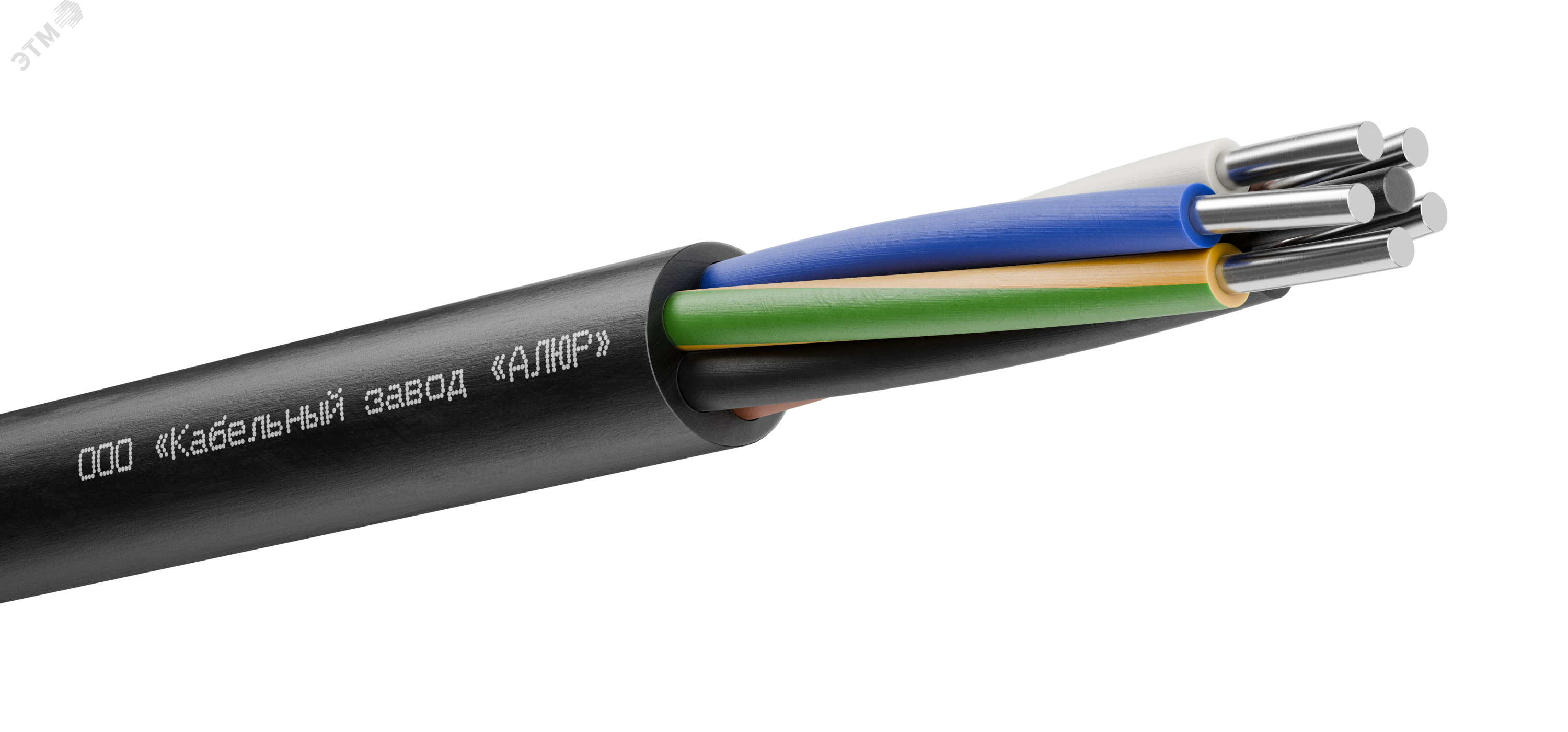 Изображение товара Кабель АВВГнг(А)-LS 5х10.0 ок N PE 0.66 кв.м Россия