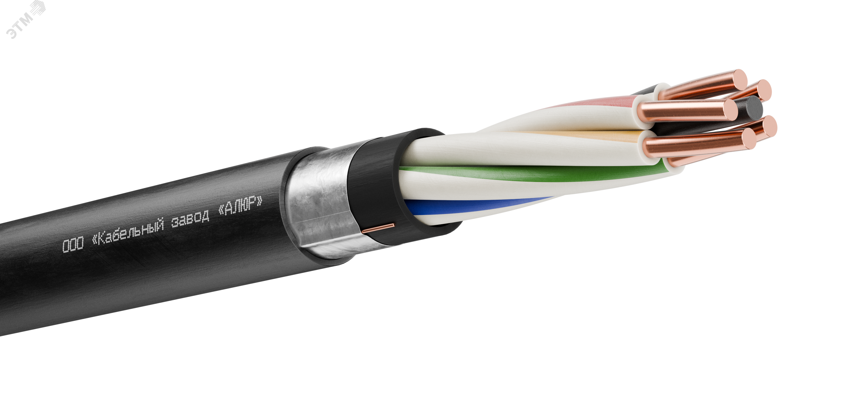 Изображение товара Кабель контрольный КВВГэнг(А)-LS 5x2.5 для напряжения 0,66 кВ, экранированный