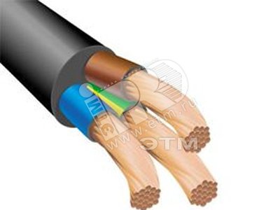 Изображение товара Кабель силовой ВВГнг(А)-LSLTx 3х4 (N.PE)-0.660 однопроволочный Россия