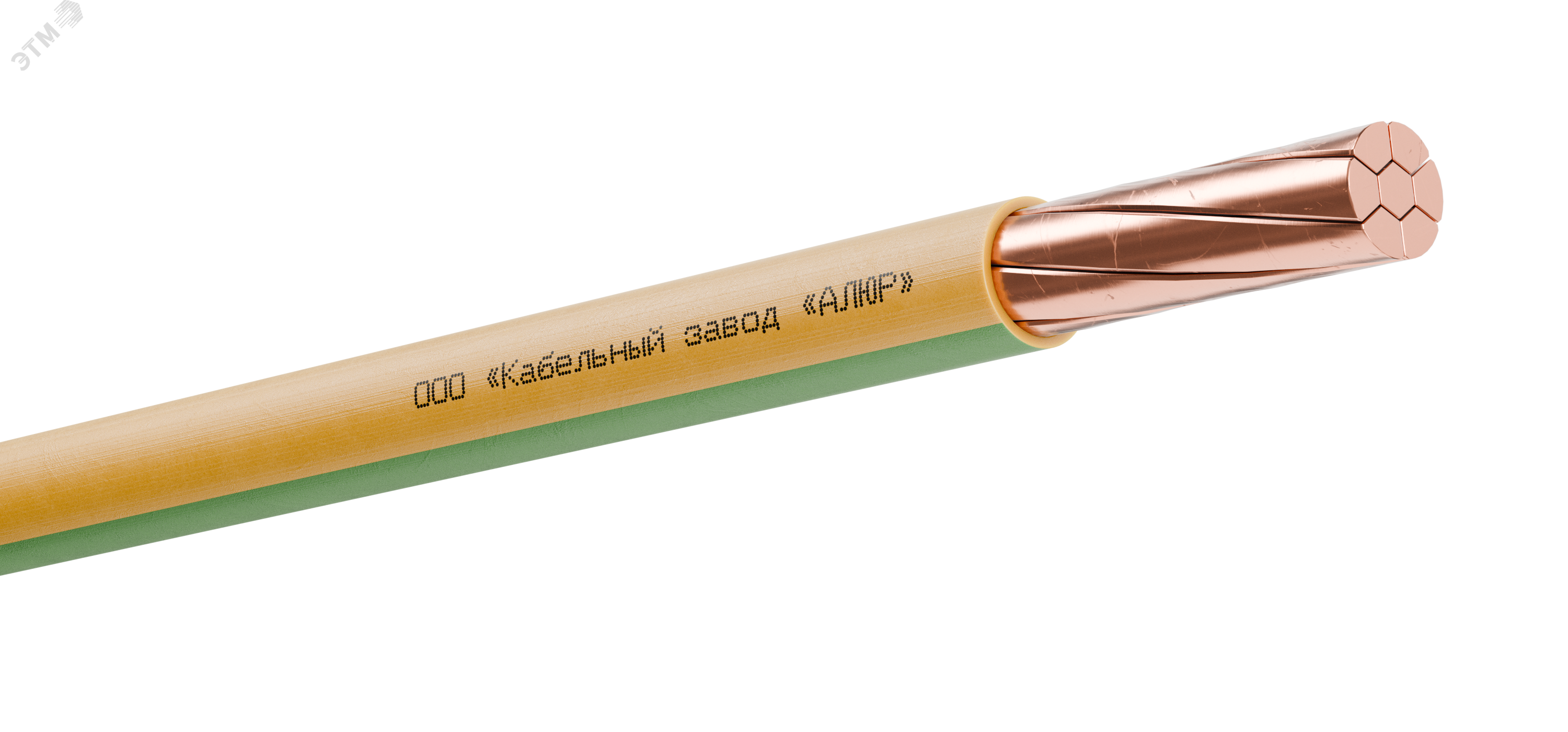 Изображение товара Провод силовой ПуВнг(А)-LS 1х25 желто-зеленый (барабан) (м)