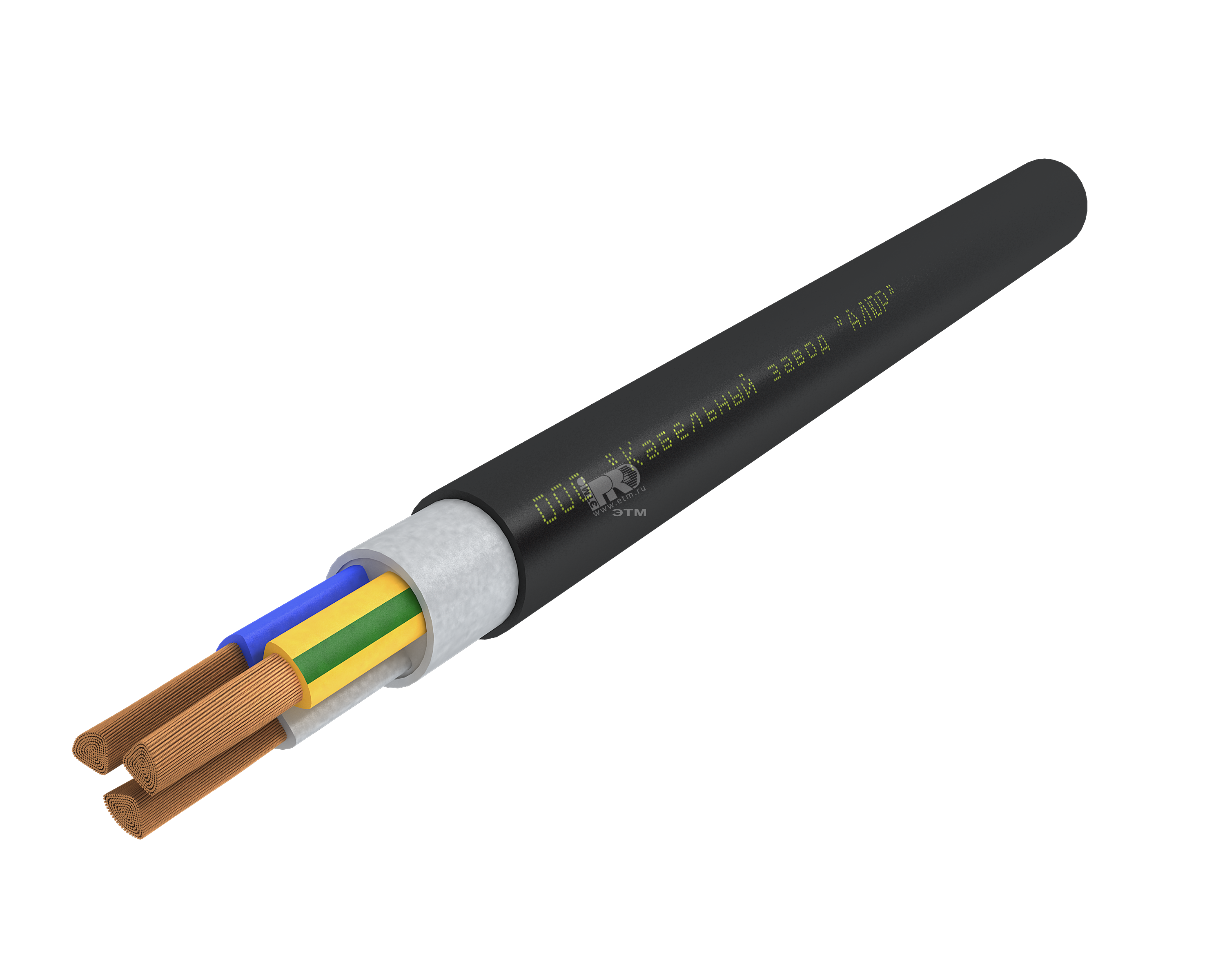 Кабель силовой ППГнг(А)-HF 3х185мс -1 многопроволочный черный (барабан)