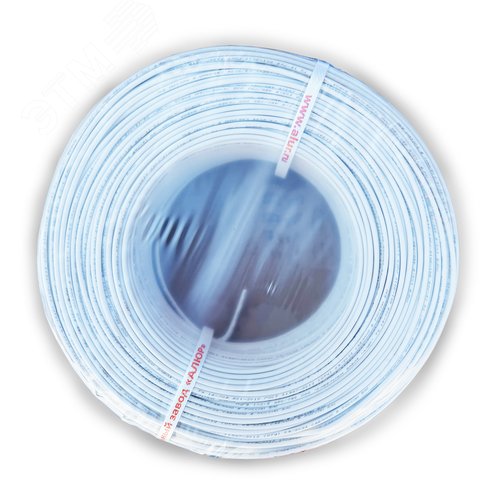 Провод силовой ПуВнг (А)-LS 1х0.5 белый бухта однопроволочный - фото 3