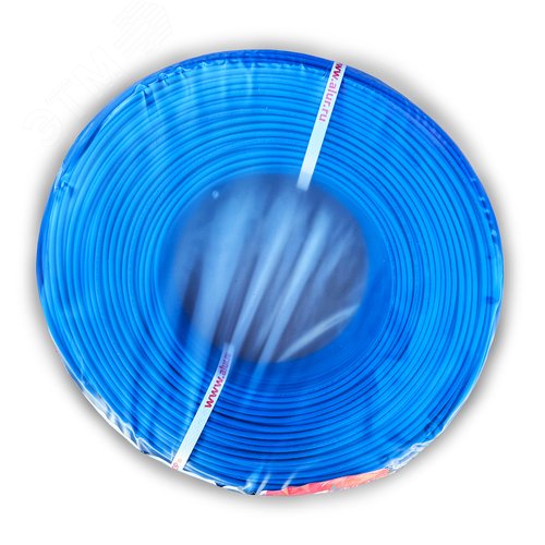 Провод силовой ПуВнг (А)-LS 1х1.5 синий бухта однопроволочный - фото 3