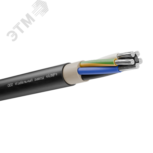 Изображение товара Кабель силовой АППГнг(А)-HF 5х50мк (N.PE)-0.66 многопроволочный черный (барабан) (м)