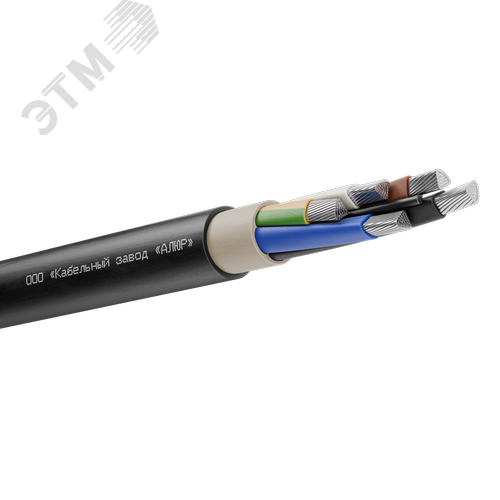 Изображение товара Кабель силовой АППГнг(А)-HF 5х120мс (N.PE)-1 многопроволочный черный (барабан) (м)