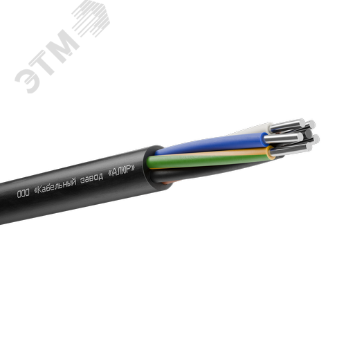 Изображение товара Кабель силовой АППГнг(А)-HF 5х10.0ок (N.PE)-0.66 однопроволочный черный (барабан) (м)